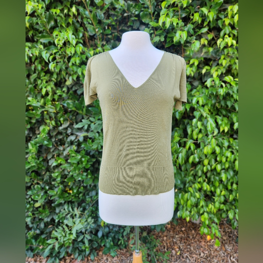 Max Edition Green Silk Blouse